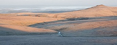 the view from fur tor in the morning looking out over tavy cleave and west Devon