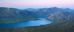 Twilight view of A' Mhaighdean and Ruadh Stac Mor