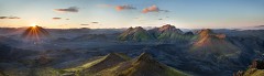 Sunset over Hatfell with Storkonufell in the distance