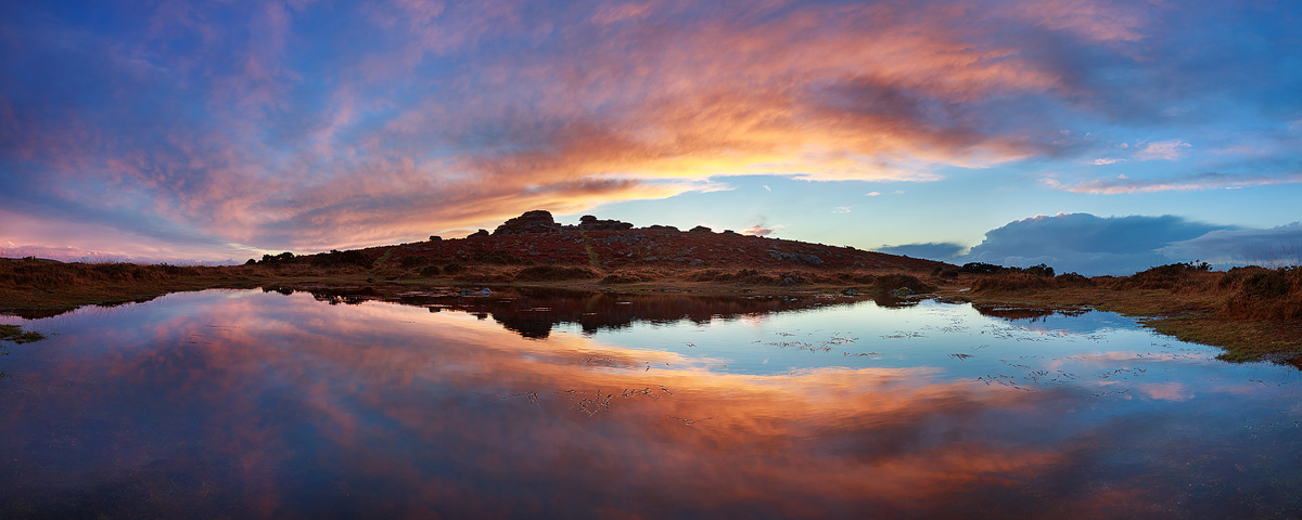 Pew Tor sunset reflections