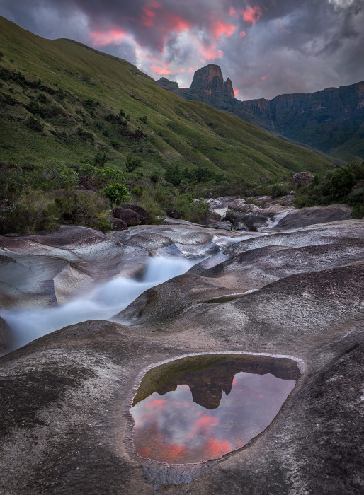 Sunset, Marble Baths Drakensberg, SA